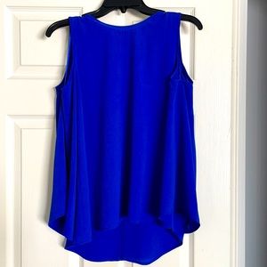 Royal blue long sleeve blouse
